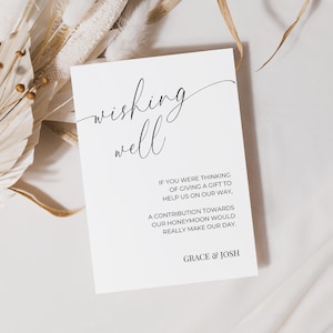 Wunsch gut Einfügen Kartenvorlage, elegante Hochzeitseinladung Gehäuse, minimalistische Geld Geschenkhinweis, Flitterwochen-Fonds und Geld-Gedicht-Ideen