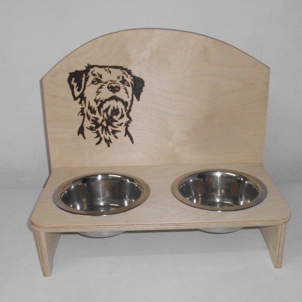 Hundebar, Trinkbar, Futterbar,Border-Terrier