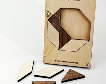 Octamion Puzzle – Geometric Brain Teaser – Original Design – Multiple Challenges – Medium Difficulty