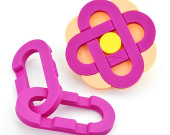 Flower Coaster – New 2-in-1 Puzzle & Coaster – 6 Editions – Single / Set of 4 – Easy Difficulty