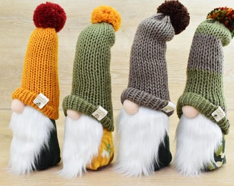 Handmade Plush Gnomes – 13in Tall – Scandinavian-Style Home Decor