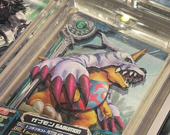 Digimon 3D Card | Shadowbox | D1-32 N Gabumon ガブモン | Handmade |
