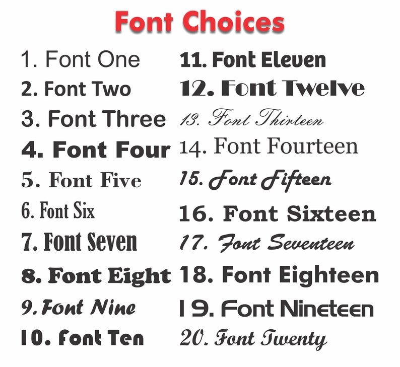 Custom Vinyl Decals exterior & Interior Choose Your Font, Color, Length