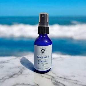 2oz Cobalt Blue Glass Spray Bottle With Black Mist Sprayer - Perfect For Aromatherapy & DIY