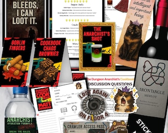 Dungeon Anarchist's Cookbook | Dungeon Crawler Carl #3  | Book Club Kit | Canva Edible | Booktok |  Book Club Printables