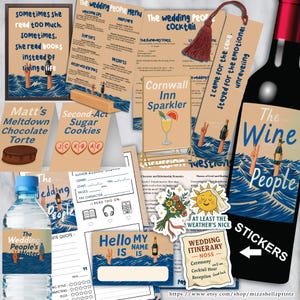 Les mariés | Kit club de lecture | Toile comestible | Booktok |  Imprimables du club de lecture
