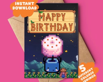 Biglietto di auguri di Stardew Valley / Download immediato
