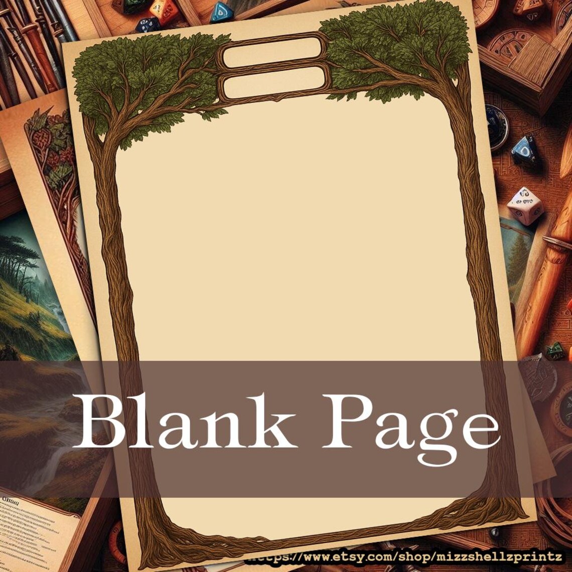 Druid | Dnd Printable Character Sheet | Canva Editable | RPG Character ...