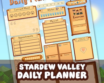 Stardew Valley Daily Planner Printable