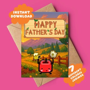 Karta na Dzień Ojca w Stardew Valley | Natychmiastowe pobranie