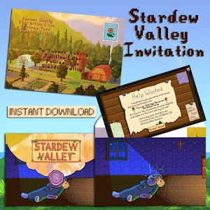 Afdrukbare uitnodiging Stardew Valley