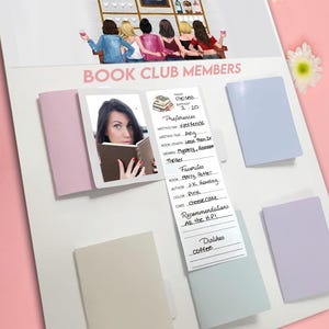 ミニブッククラブメンバーのファイルフォルダー | 即時ダウンロード | Booktok