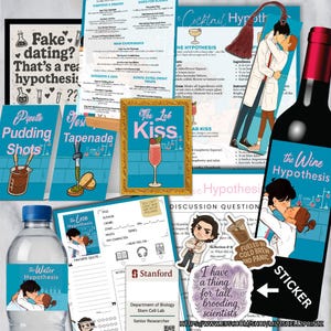 The Love Hypothesis | Book Club Kit | Canva Edible | Booktok |  Book Club Printables