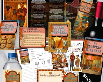 Pumpkin Spice Café (Traumhafen #1) | Buchklub Kit | Canvas Essbare | Booktok |  Buchklub Printables