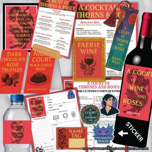 A Court of Thorns and Roses  | Book Club Kit | Canva Edible | Booktok |  Book Club Printables
