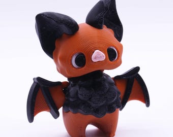 3D printed and articulated bat pixie fidget figure