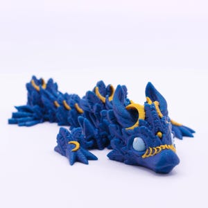 3D printed articulated baby lunar dragon- fidget toy for stress relief and cute decor