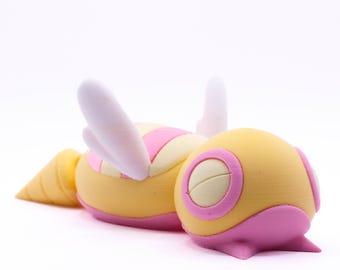 3D printed Articulated Dunsparce Figure: Quirky Stress Relief Companion and Charming Room Decor