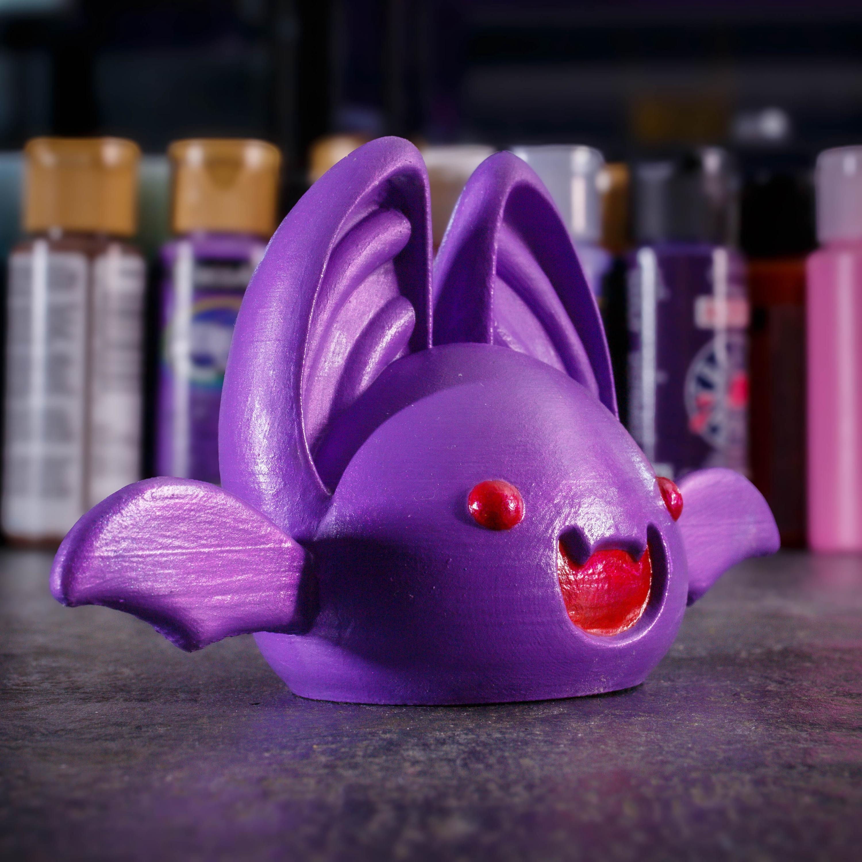 Slime Ranch Batty Crystal 3D Printed Batty Slime From Slime Rancher- Hand Painted Slime Figures ...