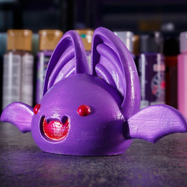 Slime Ranch Batty Crystal 3D Printed Batty Slime From Slime Rancher- Hand Painted Slime Figures ...