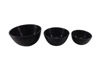 Deco4yourhome - Schaaltjes - set van 3 - Black Antique - Zanzibar