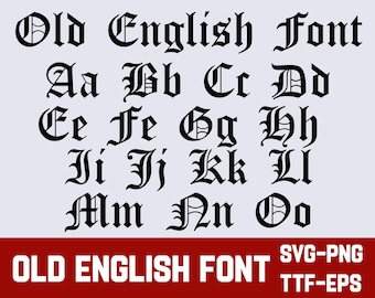 古英語SVG - 古英語フォント - 古英語アルファベット - 古英語