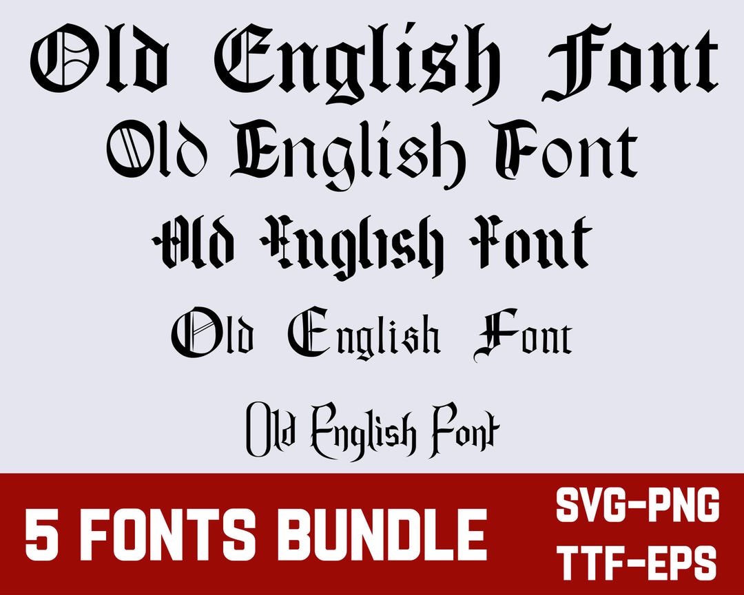オールド イングリッシュ フォント | Cricut 用クリップアート