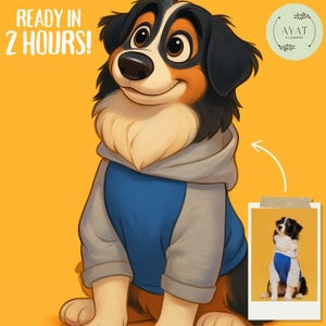 Custom Disney Style Portrait from Photo | Personalized Cartoon Drawing | Disney-Inspired Digital Art for Kids, Family, Couples & Pets