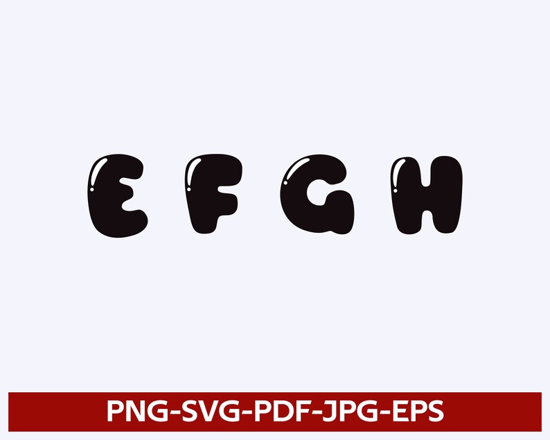 Bubbly 70s Font: Retro Bubble Letter Alphabet (digital Download) - Etsy