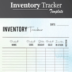 Inventory Tracker | Inventory Template | Inventory Log | Inventory Sheet | Inventory Form | Inventory Checklist | Inventory Management