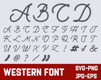 Cowboy Font: Western Style (Digital Download)
