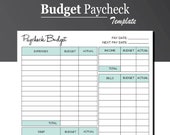 Paycheck Budget PDF: All-In-One Biweekly Budget (Digital Download)