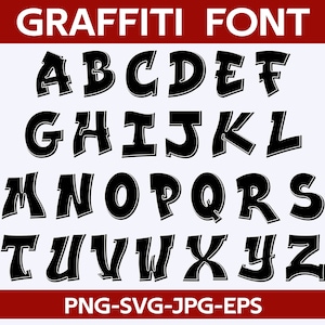 Dripping Graffiti Font: Bubble Style (Digital Download)