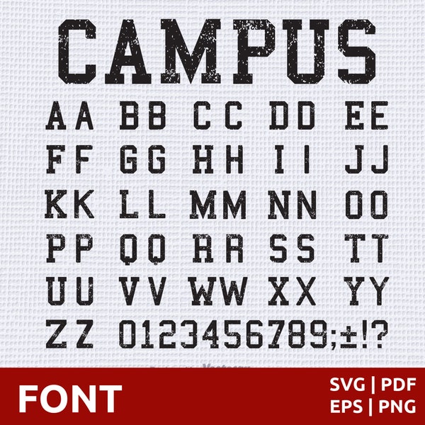 Distressed Letters | College Font | Sports Font | Grunge Font | Varsity Font svg | Western Font | Distressed Font png | Distressed Alphabet