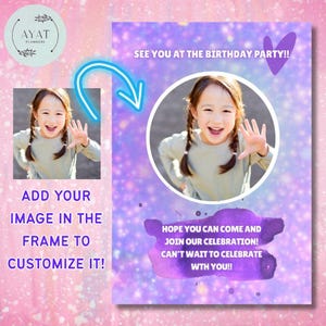Kpop birthday, kpop demon hunters, kpop birthday invite, demon hunters invite, kpop invitation, birthday invitation, kpop invite, kpop demon hunter, kpop, kpop party invite, kpop party, canva template, demon hunters.