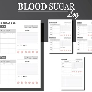 Blood Sugar Log | Blood Sugar Tracker | Glucose Log | Diabetes Log | Blood Glucose Log Book | Diabetes Log Book | Diabetes Tracker