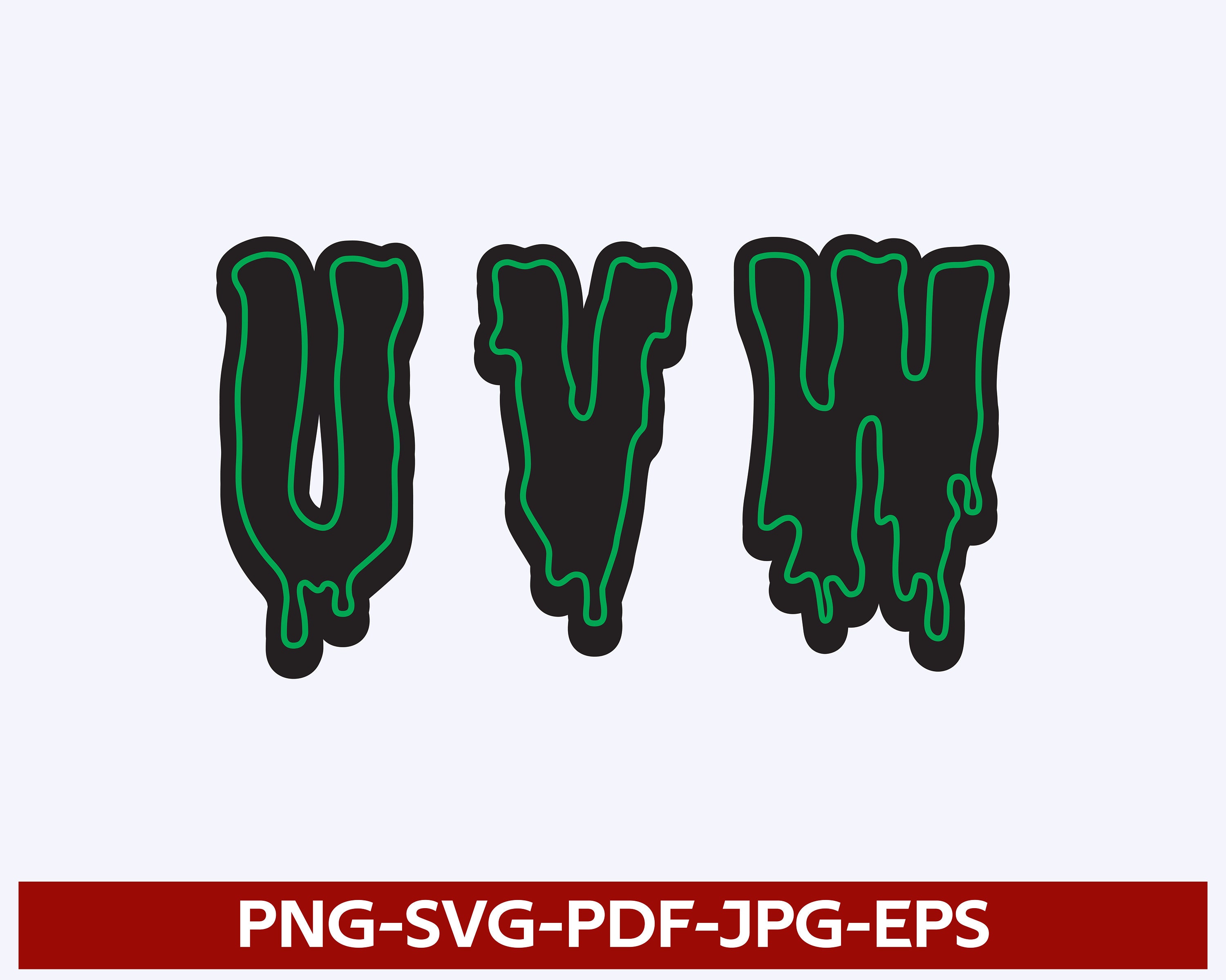 Dripping Graffiti Font | Bubble Style (svg, Png, Jpg, Eps) Digital ...