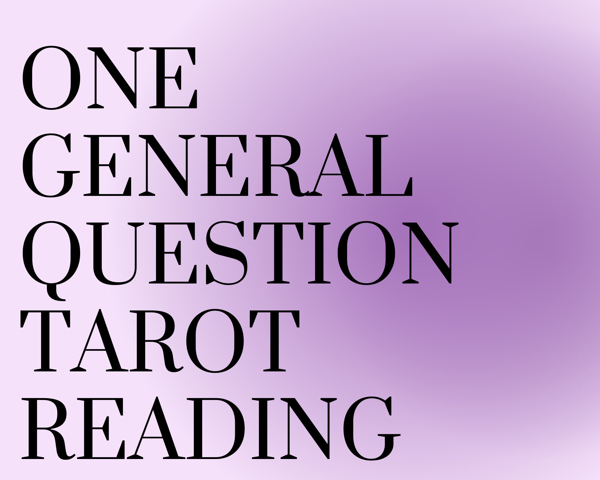 Same Day Tarot Reading, General One Question Tarot Reading - Etsy