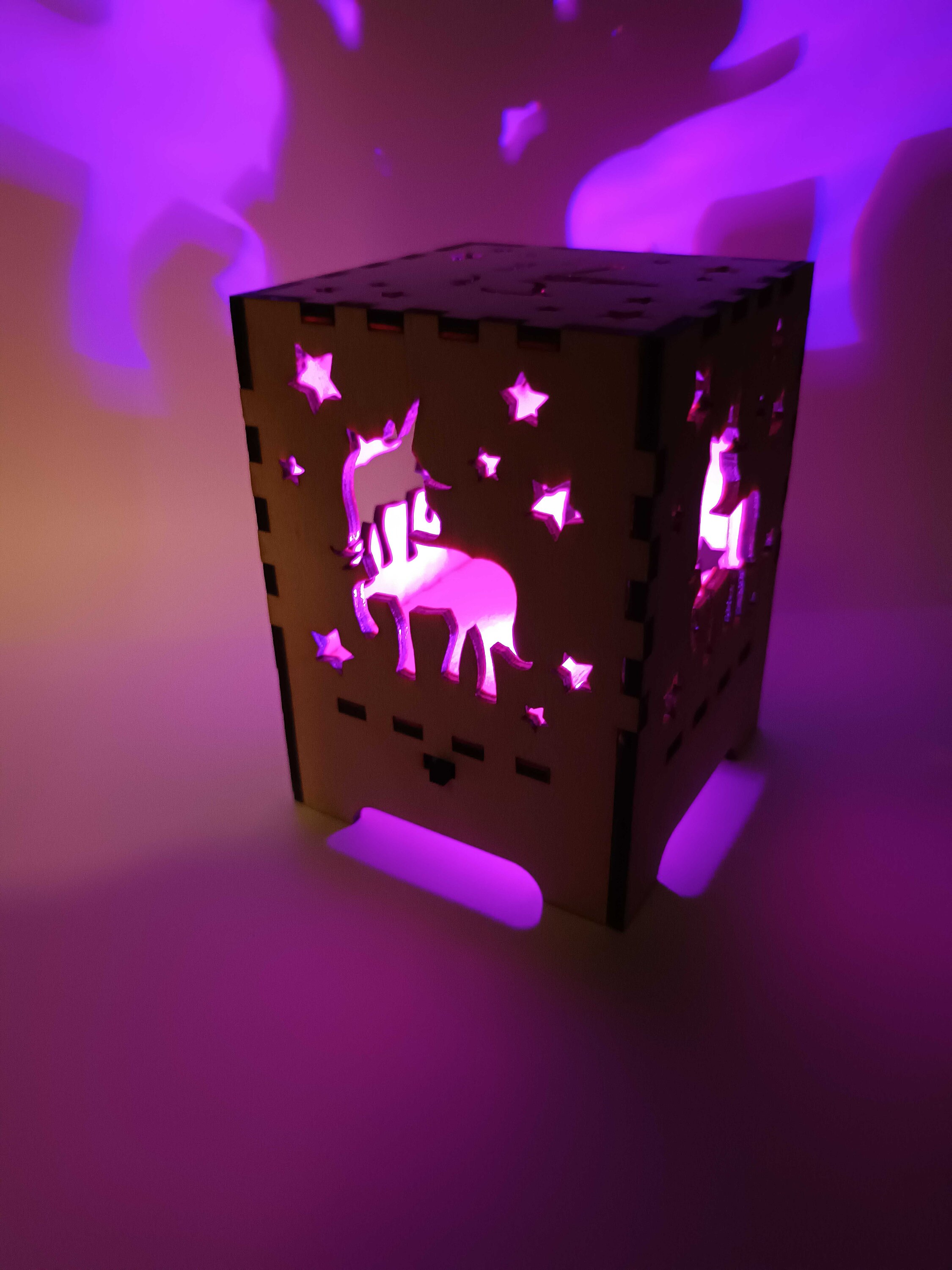 Light Box Dxf Unicorn Light Box - Design Files for Laser Cutting. SVG, DXF ...