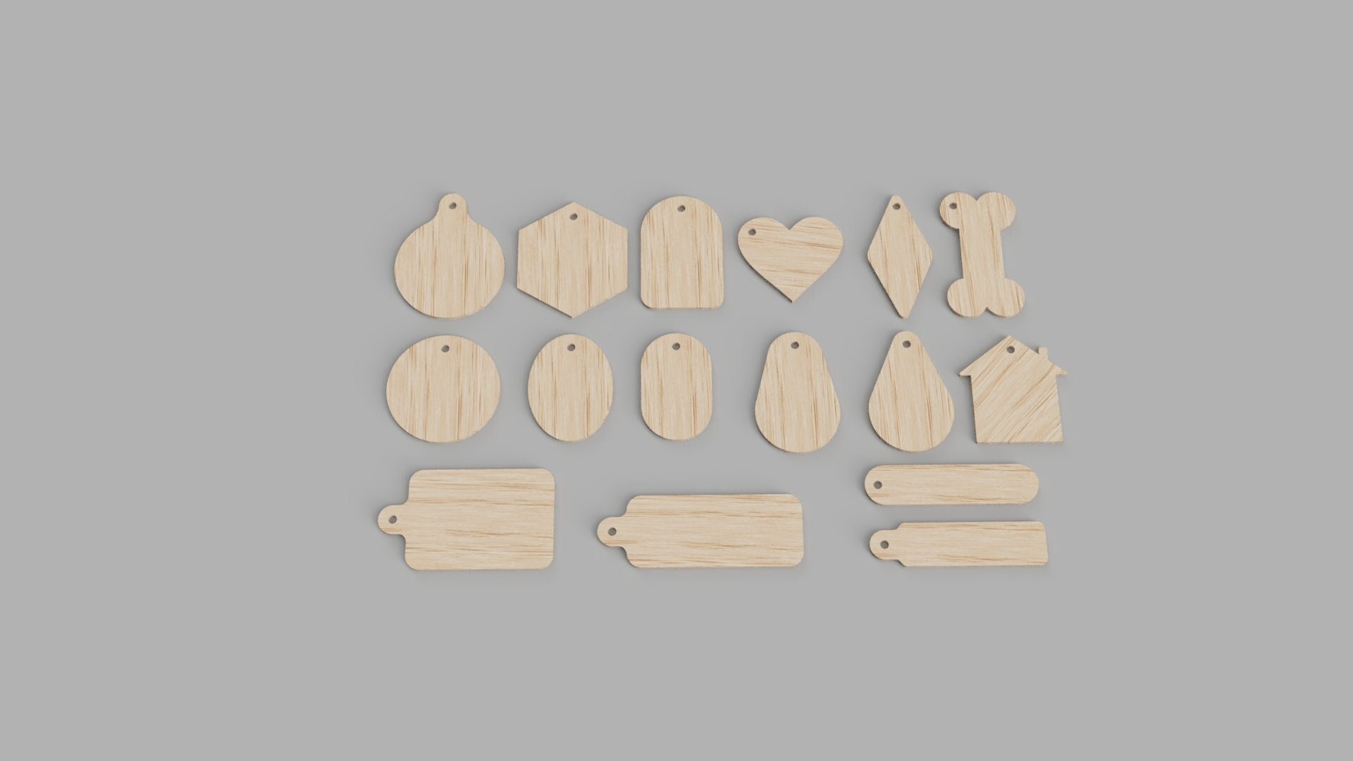 Keyring Design Files for Laser Cutting 1. SVG, DXF, PNG. Keychain