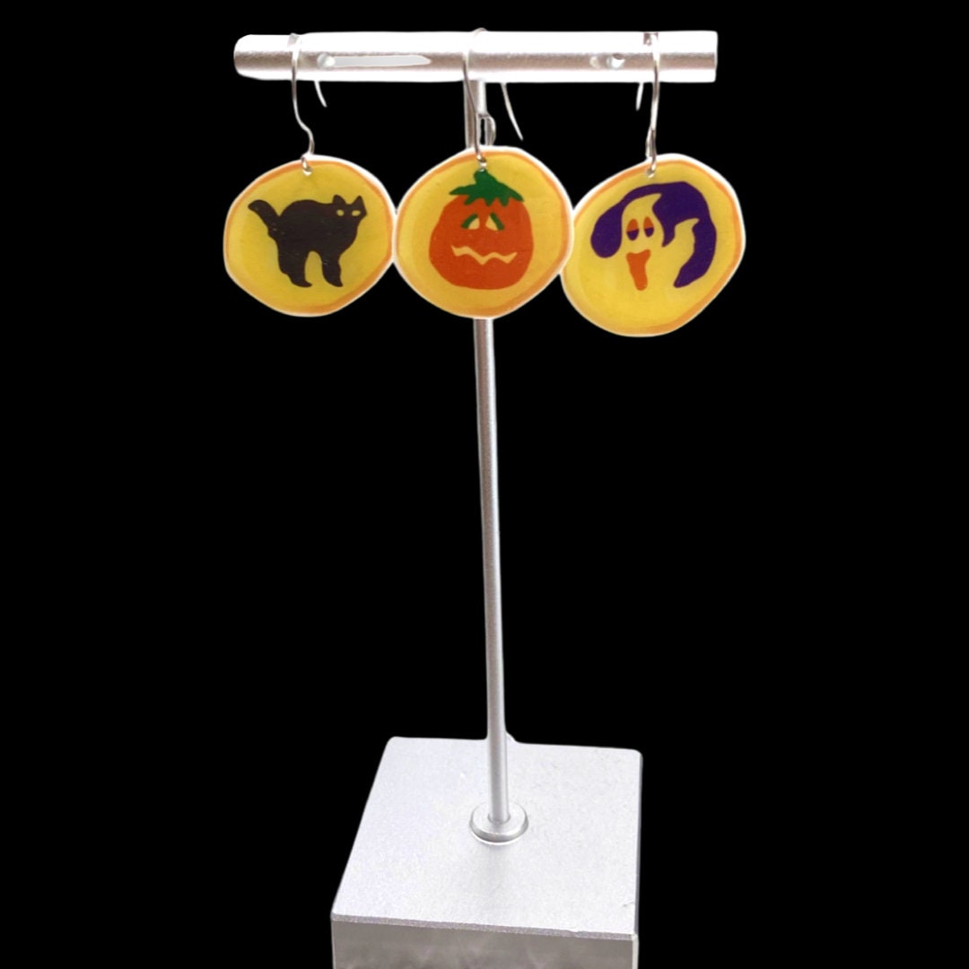 Pillsbury Halloween Sugar Cookie Earrings Pumpkin Ghost Etsy