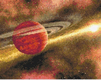 The Red Planet Cross Stitch Digital Download