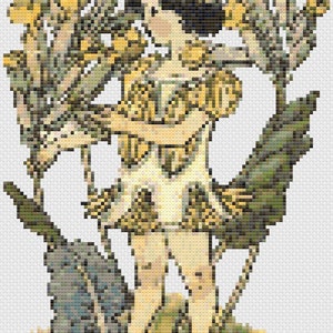 Cowslip Fairy Cross Stitch Digital Download