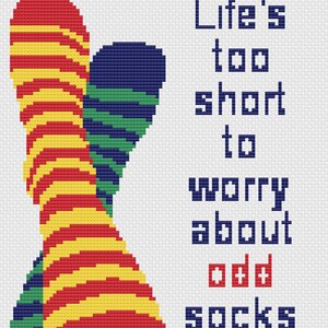 Life&#39;s Too Short Cross Stitch Digital Download