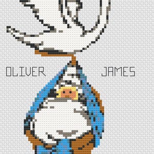 Stork Baby Sampler Cross Stitch Digital Download