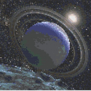 The Blue Planet Cross Stitch Digital Download
