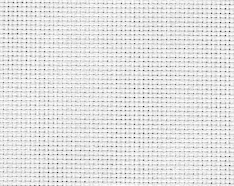 Zweigart White (100) 11 Count Aida Cross Stitch Fabric - various size options