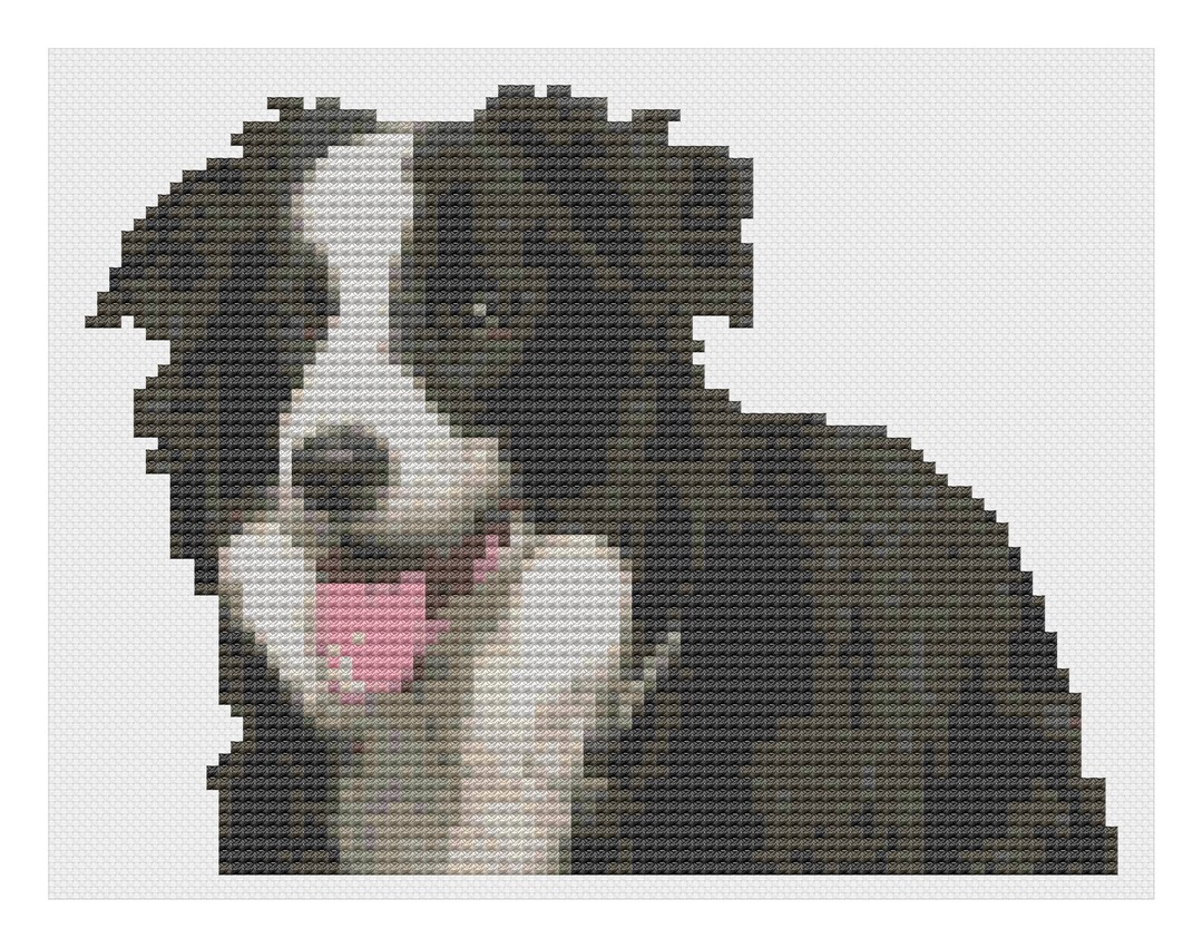 ボーダーコリー犬のクロスステッチデジタルダウンロード - Etsy 日本