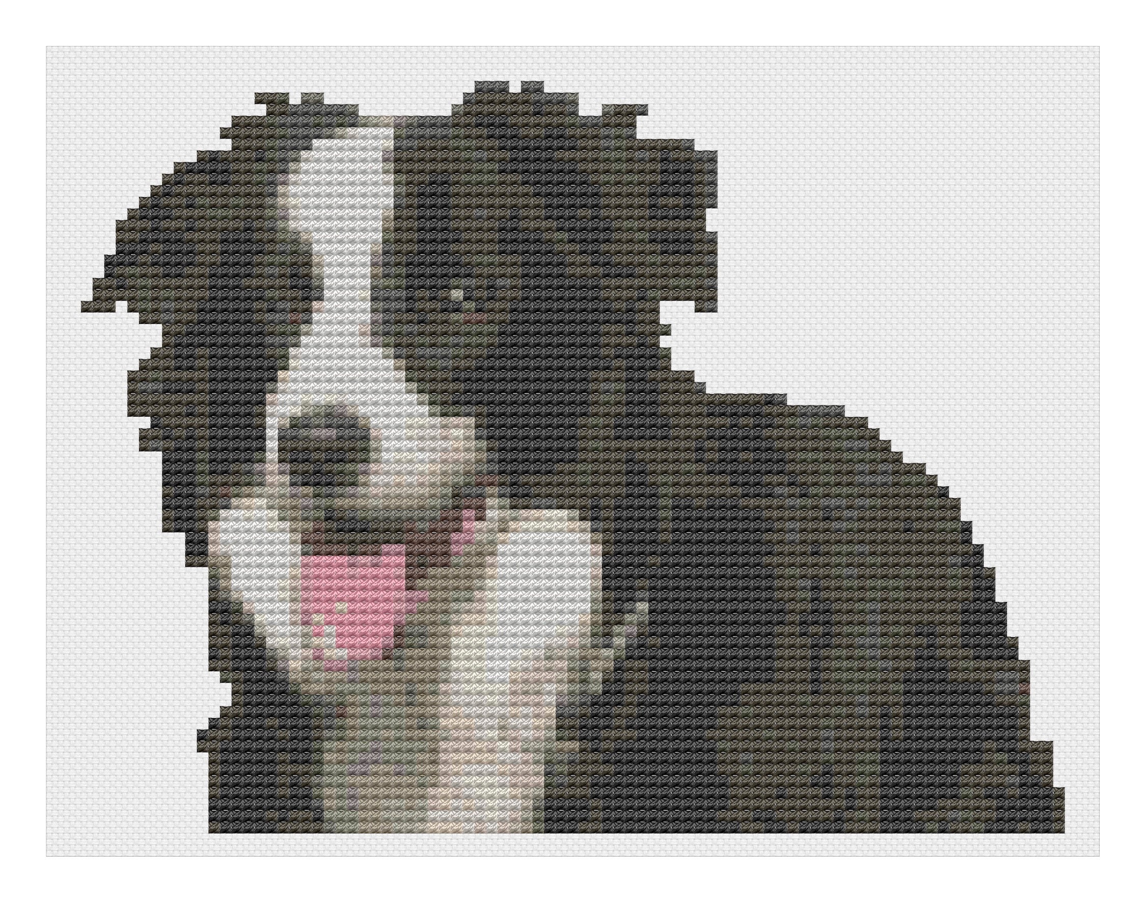 ボーダーコリー犬のクロスステッチデジタルダウンロード - Etsy 日本