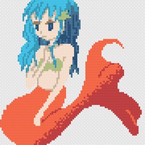 Mermaid Cross Stitch Digital Download